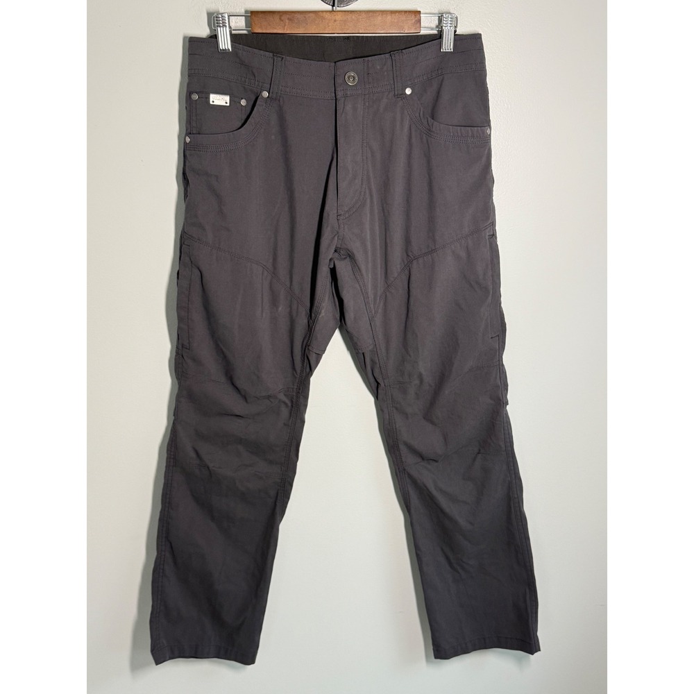Kuhl Men Gray Vented Knee Crotch Hiking Outdoor Technical Pants 32x30